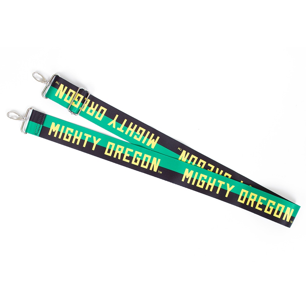 Mighty Oregon, Spirit Product, Black, Bag Tags, Accessories, Women, 2"x49", Polished Chrome, Bag Straps, 953124